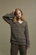 Knitting set Pullover  with knitting instructions in garnwelt box in size L