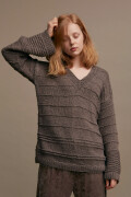 Knitting set Pullover  with knitting instructions in garnwelt box in size L