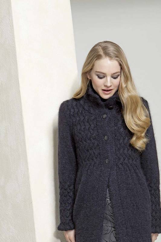 Knitting instructions Coat 199-25 LANGYARNS MERINO 150 / MOHAIR LUXE LAM as download