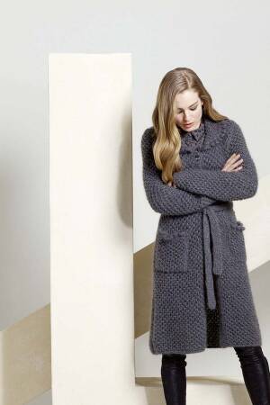 Strickanleitung Mantel 199-64 LANGYARNS MOHAIR LUXE LAMÉ / NOVENA als download