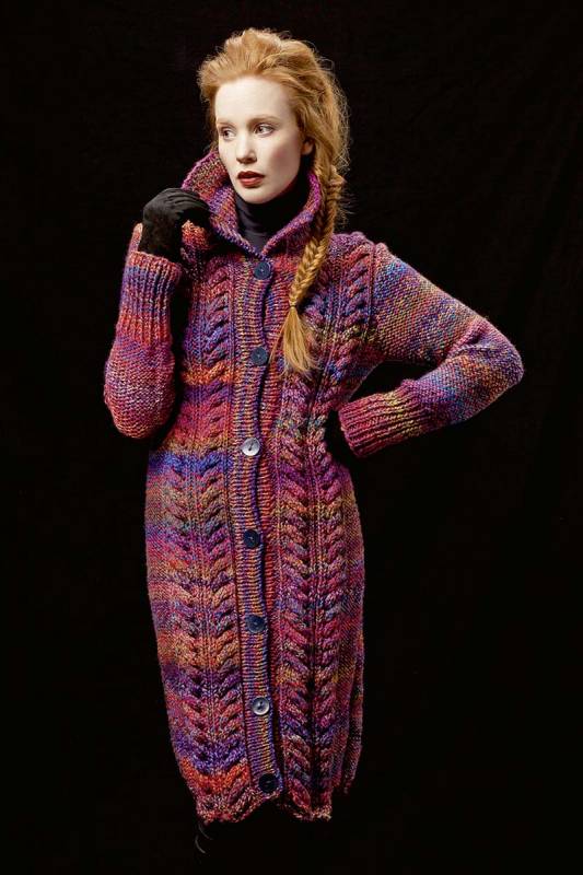 Knitting instructions Coat 201-08 LANGYARNS FORTE as download