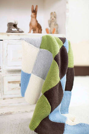 Strickanleitung Wolldecke 206-04 LANGYARNS MERINO+ als download
