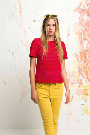 Knitting instructions Short sleeved top 219-10 LANGYARNS NELLY as download