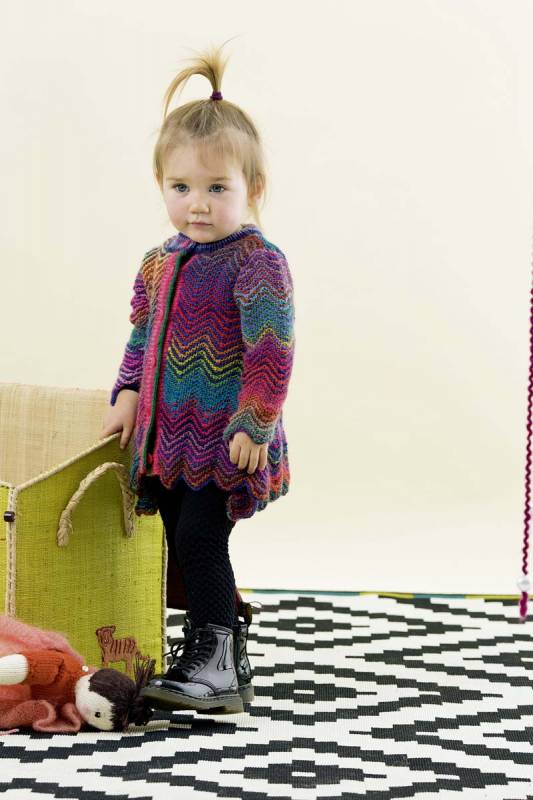 Knitting instructions Coat 223-16 LANGYARNS MILLE COLORI BABY as download