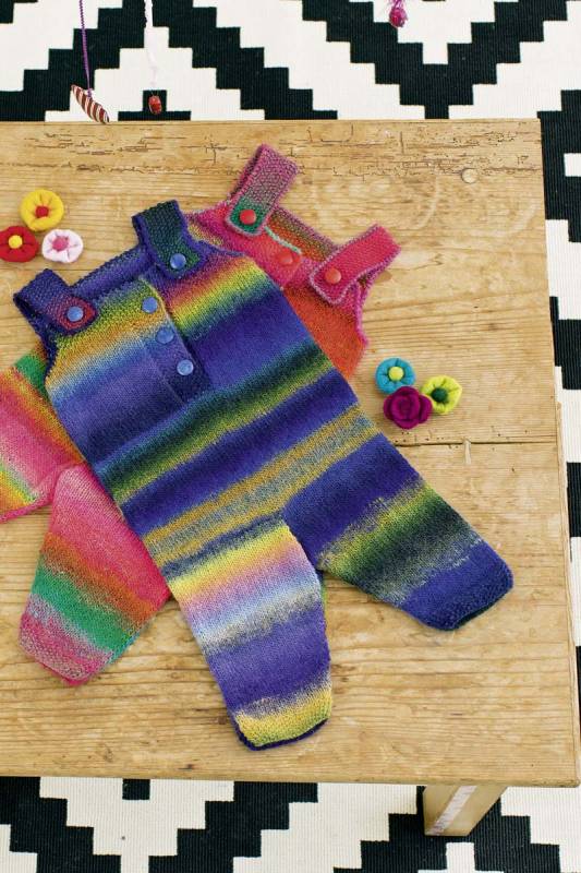 Knitting instructions Overalls 223-19 LANGYARNS MILLE COLORI BABY as download