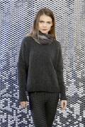 Knitting instructions Wide sweater 224-22 LANGYARNS NOVA...