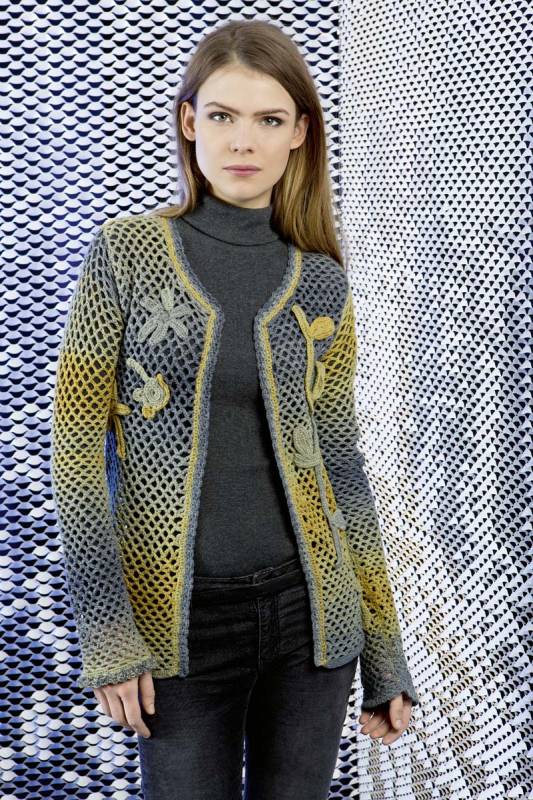Knitting instructions Crocheted jacket 224-39 LANGYARNS MERINO 400 LACE COLOR as download