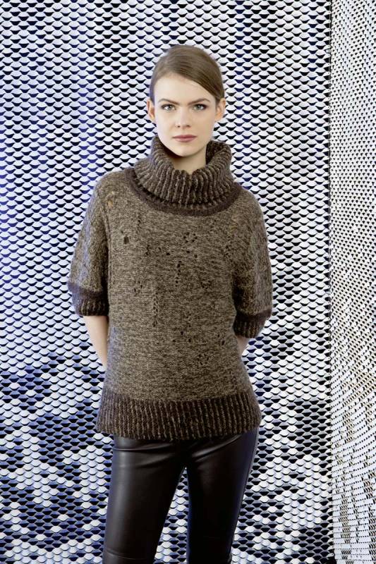 Knitting instructions Roll colar sweater 224-48 LANGYARNS ALPACA SUPERLIGHT as download