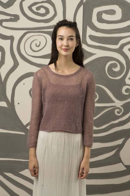 Knitting instructions Pullover 231-26 LANGYARNS MOHAIR LUXE PAILLETTES as download