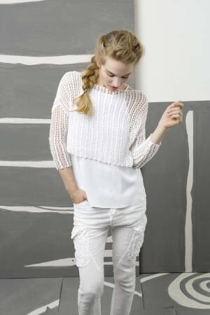 Knitting instructions Short sweater 231-61 LANGYARNS BABY COTTON as download