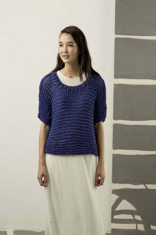 Knitting instructions Short-sleeved pullover 231-65 LANGYARNS GRANDE as download