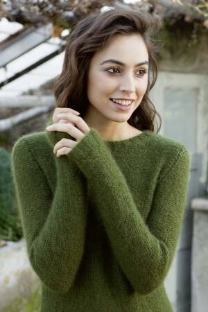 Mohair Pullover Damenpullover Strickmuster Strickanleitung Damen