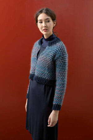 Strickanleitung Kurze Jacke 238-14 LANGYARNS MILLE COLORI SUPERKID / DONEGAL als download