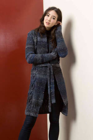 Knitting instructions Coat 238-26 LANGYARNS WEST TWEED as download