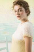 Knitting instructions Short-sleeved sweater 242-18 LANGYARNS MOHAIR LUXE / MOHAIR LUXE PAILLETTES as download