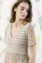 Knitting instructions Short-sleeved sweater 242-43 LANGYARNS FILO / SOL as download