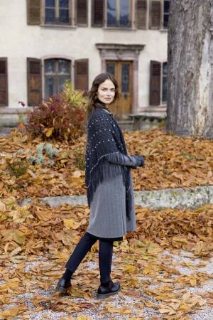 Knitting instructions Triangular shawl 244-16 LANGYARNS MERINO PERLINE / MOHAIR LUXE as download