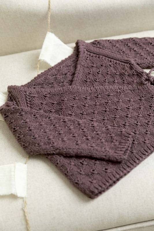 Knitting instructions Wrap front jacket 250-09 LANGYARNS BABY COTTON as download