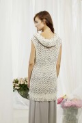 Knitting instructions Long pullover with hood 251-04...