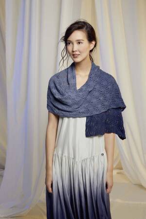 Knitting instructions Shawl 251-61 LANGYARNS AYUMI as download
