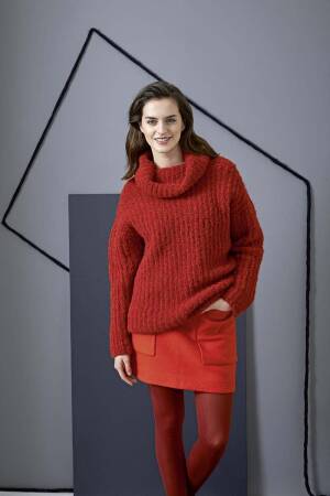 Knitting instructions Oversizerd sweater 255-41 LANGYARNS PASSIONE as download
