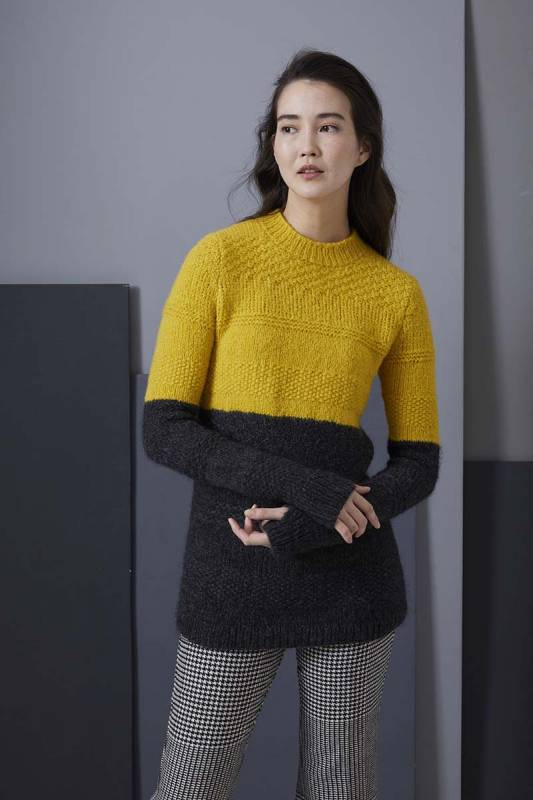 Knitting instructions Sweater 255-54 LANGYARNS LUSSO / LUNA as download