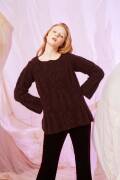 Knitting instructions Sweater with cables 261-45 LANGYARNS PASSIONE as download