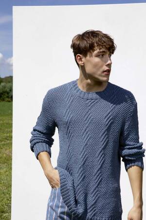 Strickanleitung Herrenpullover 263-40 LANGYARNS SOFT COTTON als download