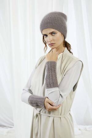 Knitting instructions Wrist warmers and hat FLY-029 LANGYARNS MOHAIR FANCY as download