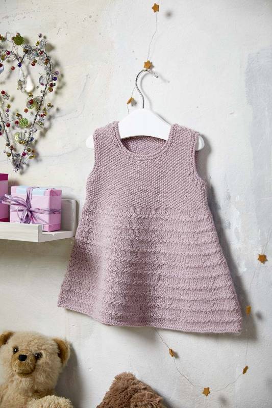 Knitting instructions Baby dress FOL-10_08 LANGYARNS BABY WOOL as download
