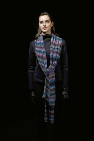 Knitting instructions Scarf FLY-35 LANGYARNS NOVENA COLOR as download