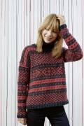 Strickanleitung Damenpullover PTO-006_01 LANGYARNS YAK /...
