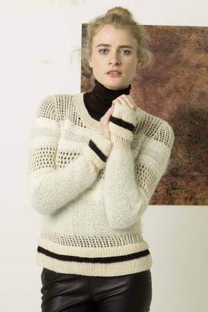 Strickanleitung Pullover 990-02 LANGYARNS NOVA / MOHAIR LUXE / ALICE als download