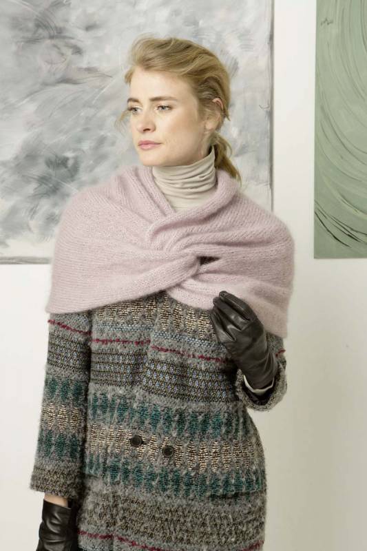 Knitting instructions Shawl collar 990-31 LANGYARNS MOHAIR TREND as download