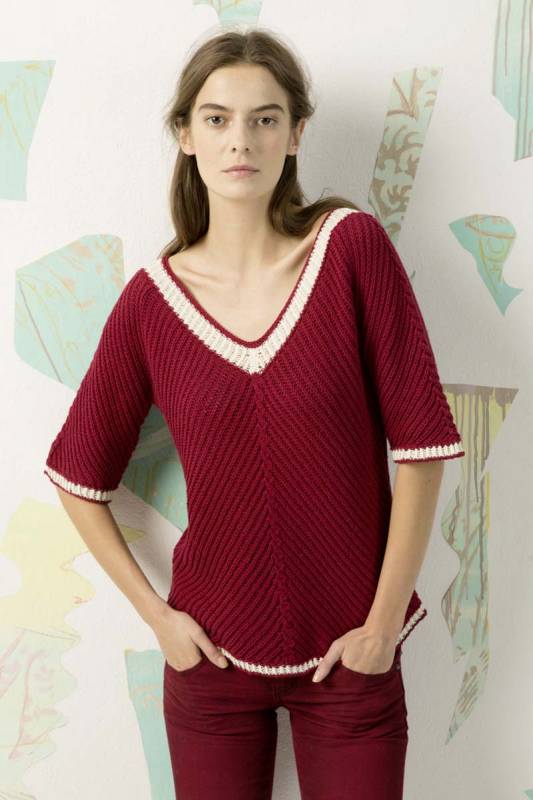 Knitting instructions Sweater 990-41 LANGYARNS BABY COTTON as download