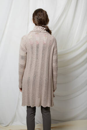 Strickanleitung Strickjacke Damen Schalkragen Strickanleitung