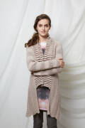 Strickanleitung Jacke mit Schalkragen 990-85 LANGYARNS...