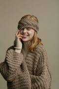 Strickset Headband  WOOLADDICTS FIRE BRAID MATE mit Anleitung in garnwelt-Box ca 9 x 22 cm