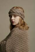 Strickset Headband  WOOLADDICTS FIRE BRAID MATE mit Anleitung in garnwelt-Box ca 9 x 22 cm