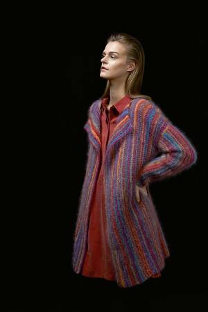 Strickset Jacke Lang Yarns MILLE COLORI SUPERKID mit Anleitung in garnwelt-Box