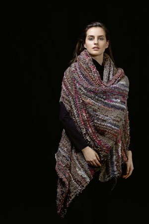 Strickset Lange Weste  mit Anleitung in garnwelt-Box in Größe one size