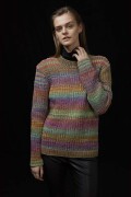 Knitting set Unisex sweater  with knitting instructions in garnwelt box in size M
