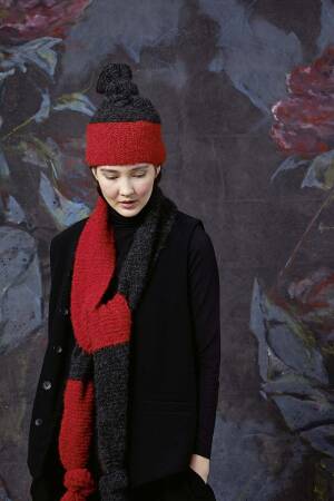 Strickset Schal Lang Yarns PASSIONE mit Anleitung in garnwelt-Box