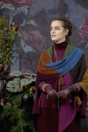 Strickset Dreiecktuch Lang Yarns DONEGAL mit Anleitung in garnwelt-Box
