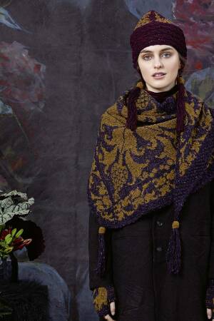 Strickset Dreiecktuch Lang Yarns DONEGAL mit Anleitung in garnwelt-Box