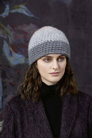 Strickset Häkelmütze Lang Yarns VIRGINIA mit Anleitung in garnwelt-Box