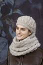 Knitting set Snood  with knitting instructions in garnwelt box in size ca 80 x 40 cm