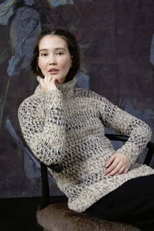 Knitting set Pullover  with knitting instructions in garnwelt box