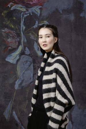 Strickset Jacke Lang Yarns PASSIONE mit Anleitung in garnwelt-Box