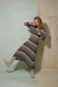Strickset Kleid Lang Yarns LINO mit Anleitung in...